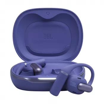 Ausinės JBL Sense Pro TWS, kabinamos ant ausies, Bluetooth, USB-C įkrovimo stovas, 20–40000 Hz, mėlynos, 95,2 g