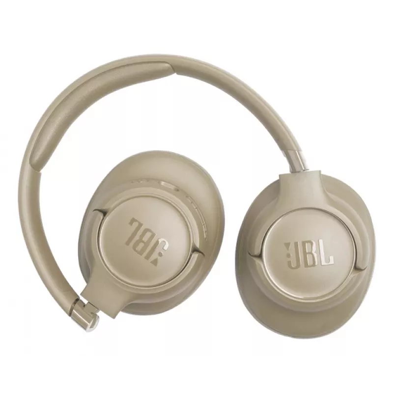 Ausinės JBL Tune 730BT belaidės Bluetooth supra-aural, 20–20000 Hz, 218.2 g, smėlio spalvos
