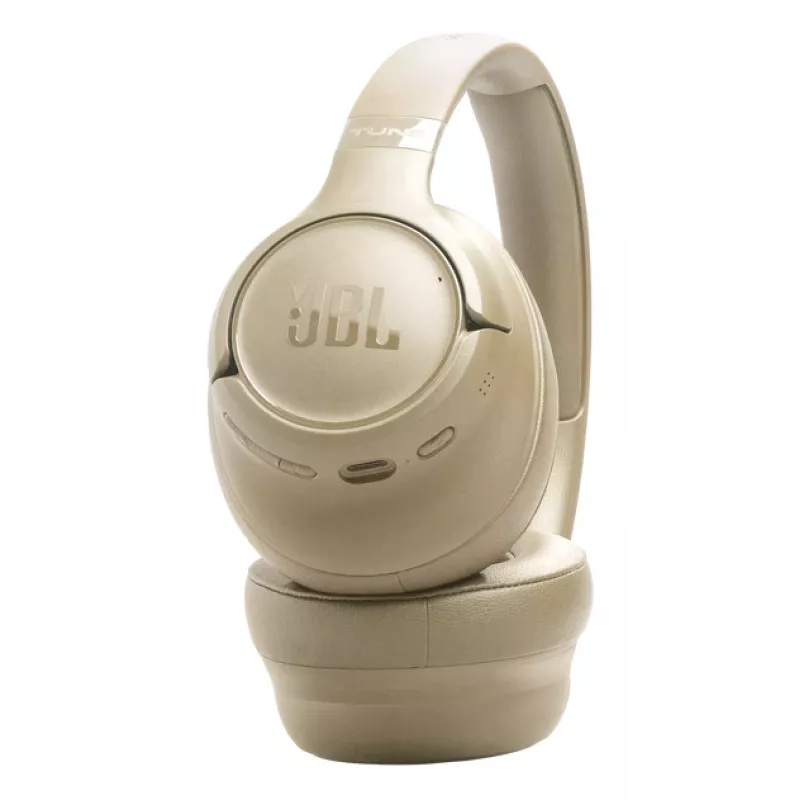 Ausinės JBL Tune 730BT belaidės Bluetooth supra-aural, 20–20000 Hz, 218.2 g, smėlio spalvos