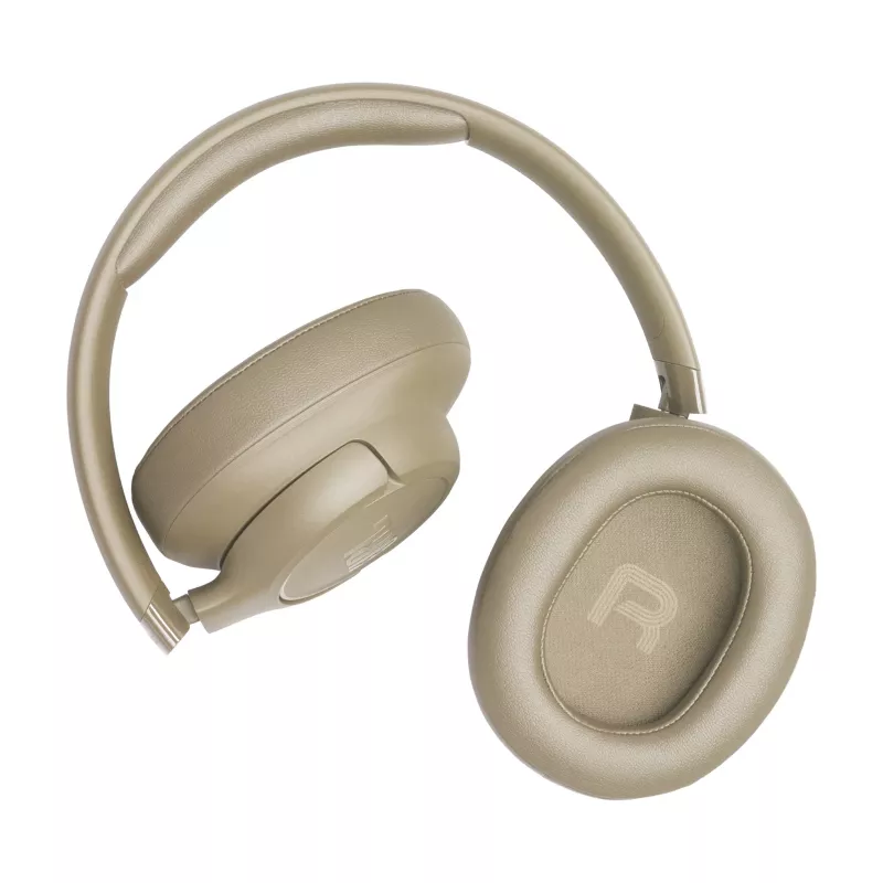 Ausinės JBL Tune 730BT belaidės Bluetooth supra-aural, 20–20000 Hz, 218.2 g, smėlio spalvos