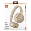 JBL Tune 530BT belaidės ausinės su ausų lanku, Bluetooth 6.0, mikrofonu, smėlio spalvos