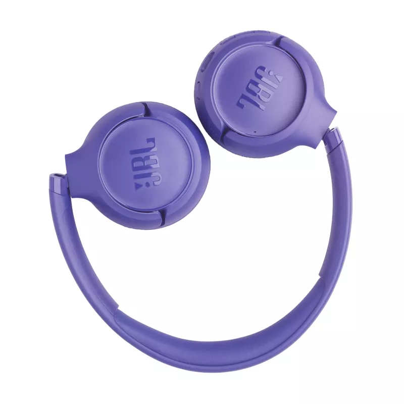 Ausinės JBL Tune 530BT belaidės Bluetooth viršugalvio lankeliu, 20–20000 Hz, 151 g, violetinės