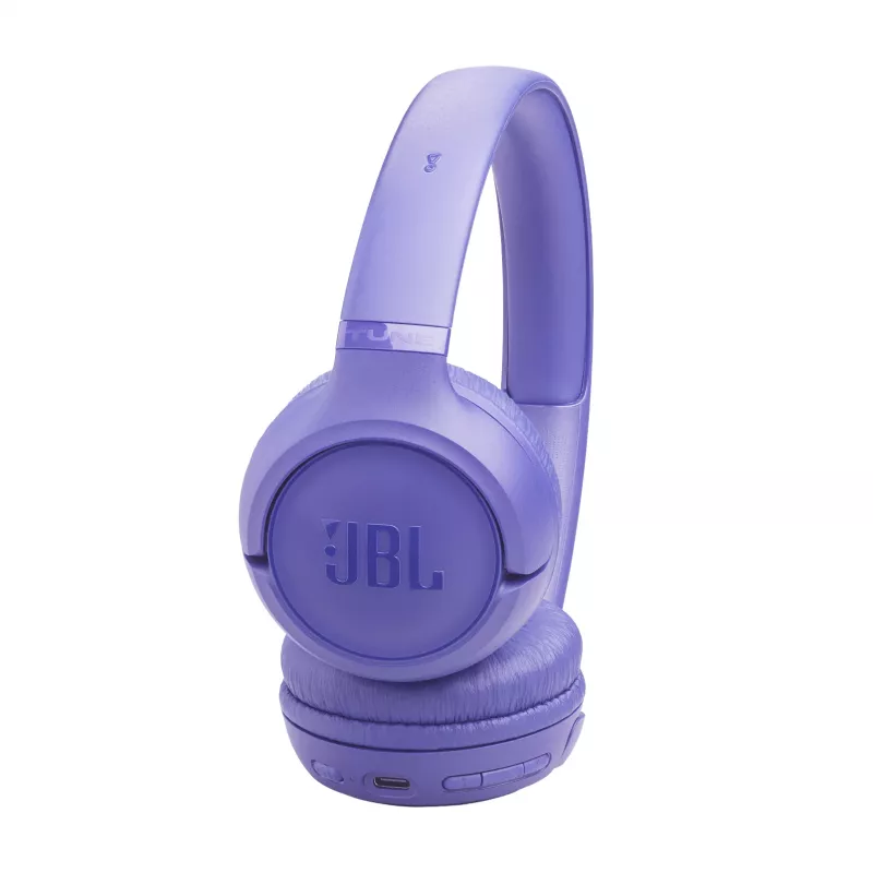 Ausinės JBL Tune 530BT belaidės Bluetooth viršugalvio lankeliu, 20–20000 Hz, 151 g, violetinės