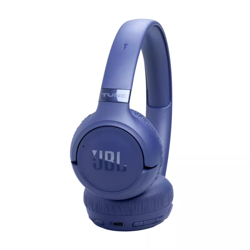 JBL Tune 680NC ausinės laidinės ir belaidės antgalvinės, skambučiams/muzikai, USB Type-C, Bluetooth, mėlynos