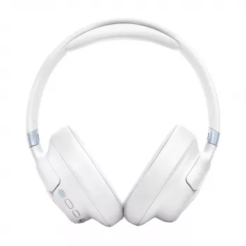 JBL Tune 780NC ausinės su laidu ir belaidžiu ryšiu, lankeliu, pokalbiams ir muzikai, USB Type-C, „Bluetooth“, baltos