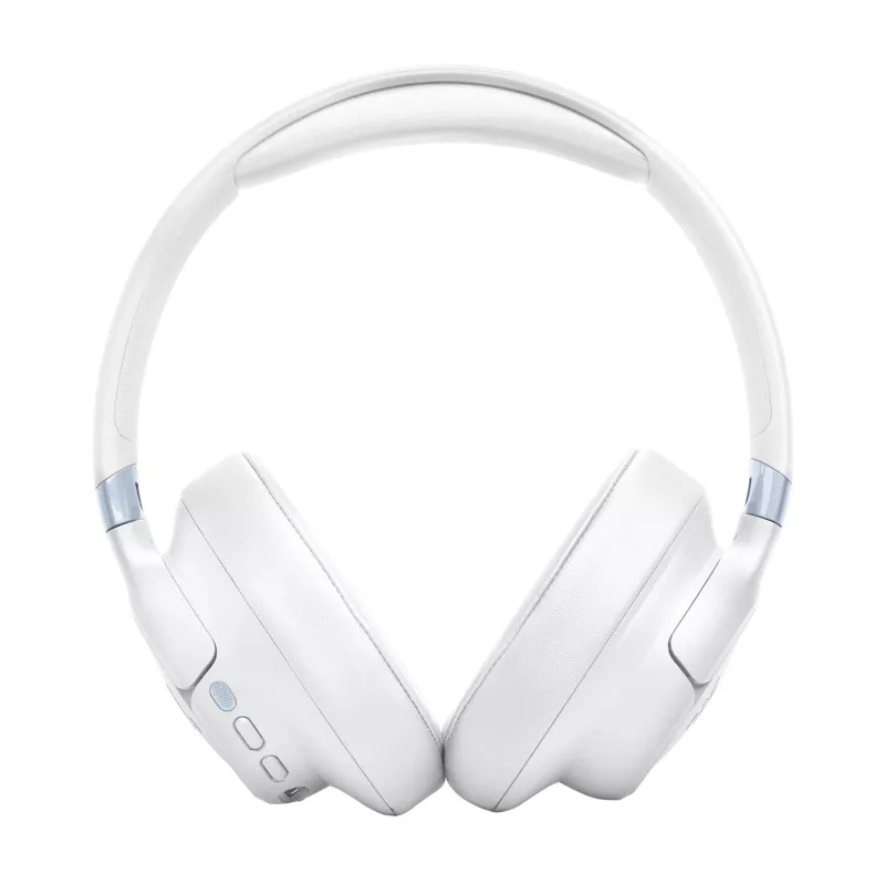 JBL Tune 780NC ausinės su laidu ir belaidžiu ryšiu, lankeliu, pokalbiams ir muzikai, USB Type-C, „Bluetooth“, baltos