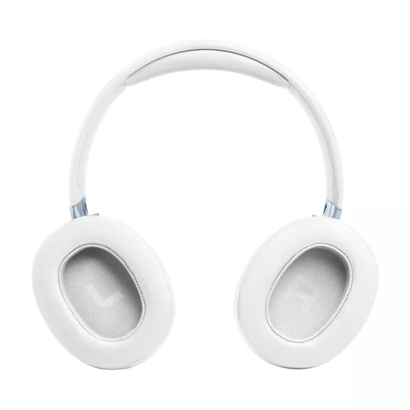 JBL Tune 780NC ausinės su laidu ir belaidžiu ryšiu, lankeliu, pokalbiams ir muzikai, USB Type-C, „Bluetooth“, baltos