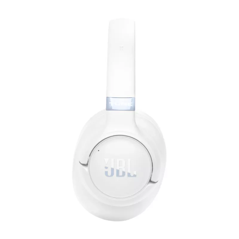 JBL Tune 780NC ausinės su laidu ir belaidžiu ryšiu, lankeliu, pokalbiams ir muzikai, USB Type-C, „Bluetooth“, baltos