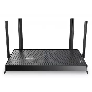 Stalinis belaidis maršrutizatorius TP-Link EB210 Pro – Dviejų juostų 2,4/5 GHz, Wi‑Fi 7 (802.11be), 2,5 Gigabit Ethernet, 5 LAN prievadai, USB, juodas