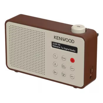 Kenwood CRM25DABT nešiojamas skaitmeninis radijo imtuvas Mocha