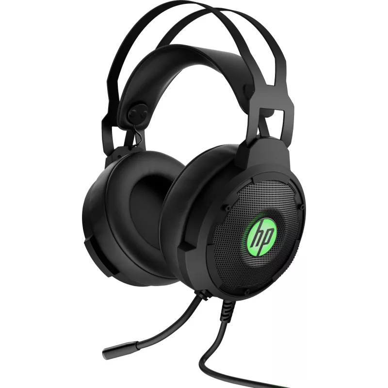 HP Pavilion Gaming ausinės 600, laidinės, žaidimams, 360 g, juodos, žalios