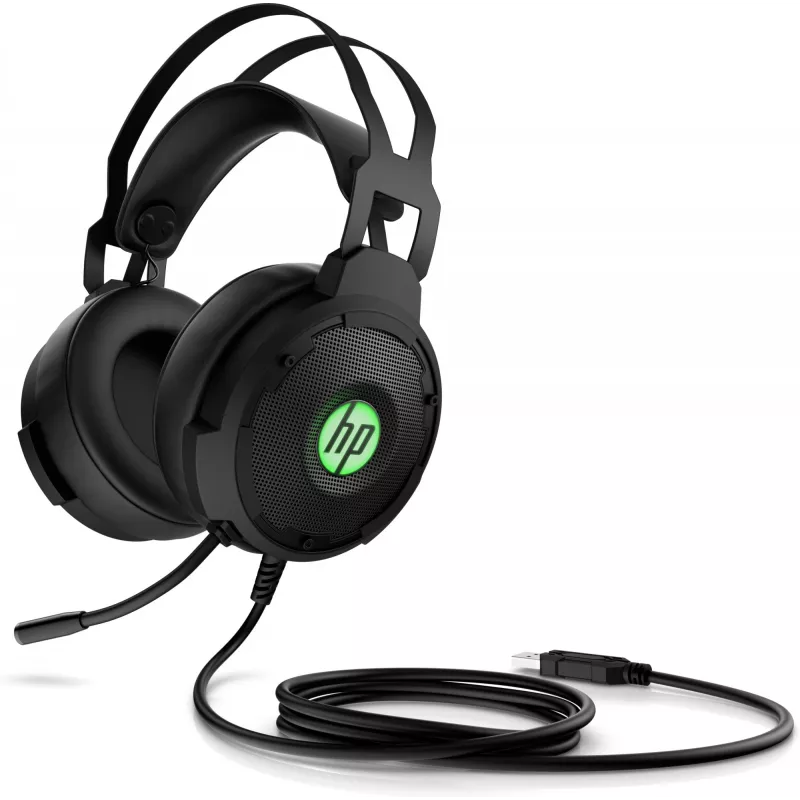 HP Pavilion Gaming ausinės 600, laidinės, žaidimams, 360 g, juodos, žalios