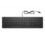 HP Pavilion Wired Keyboard 300, pilno dydžio (100%), laidinis, USB, mechaninė, juoda