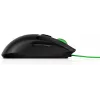 HP Pavilion Gaming Mouse 300, ambidekstrinė, optinė, USB Type-A, 5000 DPI, juoda, žalia