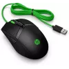HP Pavilion Gaming Mouse 300, ambidekstrinė, optinė, USB Type-A, 5000 DPI, juoda, žalia