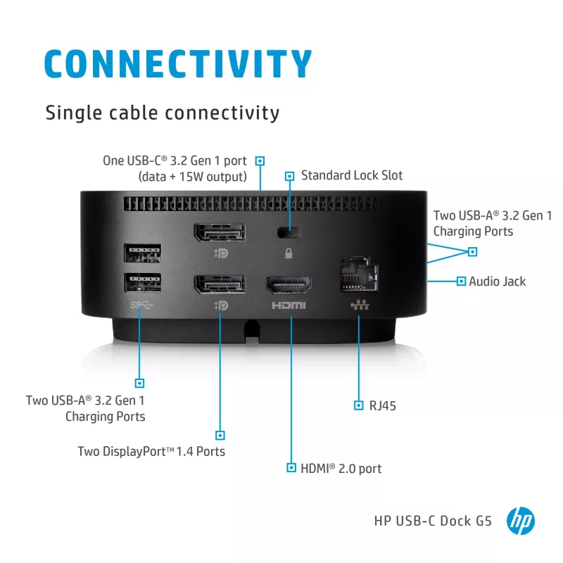 HP USB-C/A Universal Dock G2 universalus dokas