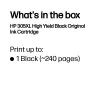 HP 305XL didelės išeigos juoda originali rašalo kasetė