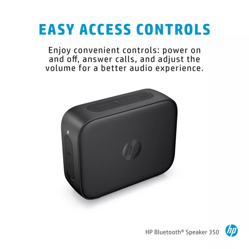 HP Silver Bluetooth garsiakalbis 350, belaidis, baltas, universalus, įmontuota baterija, 180 g, 78.5 mm