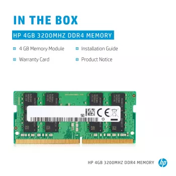 HP 286H5AA atminties modulis 4 GB 1 x 4 GB DDR4 260-pin SO-DIMM