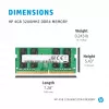 HP 286H5AA atminties modulis 4 GB 1 x 4 GB DDR4 260-pin SO-DIMM