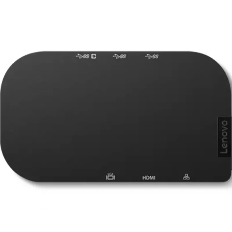 Lenovo 4X91H02421 USB-C stotelė 5000 Mbit/s Juoda