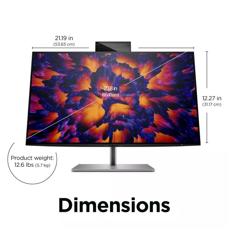 Monitorius HP Z24m G3 23,8 colio Quad HD 2560 x 1440