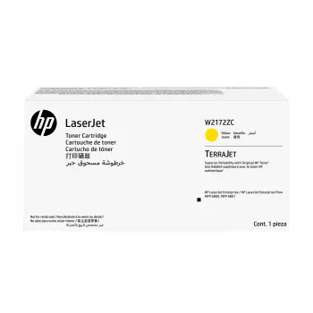 HP W2172ZC Geltona Original LaserJet kasetė su TerraJet technologija