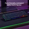 HyperX Alloy Origins 65 – mechaninė žaidimų klaviatūra – HX Aqua (JAV išdėstymas)
