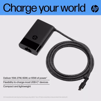 HP USB-C 65W nešiojamojo kompiuterio įkroviklis