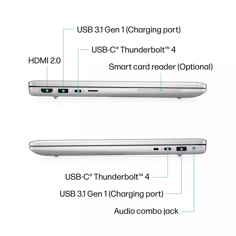HP Elite c640 G3 Chromebook 14 inch Full HD, Intel Core i5-1245U, 16 GB RAM, 256 GB SSD, Wi-Fi 6, ChromeOS, sidabrinis