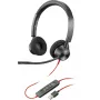 HP Poly Blackwire 3320 USB-A ausinės, laidinės, biurui / skambučių centrui, 130 g, juodos