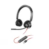 HP Poly Blackwire 3320 USB-A ausinės, laidinės, biurui / skambučių centrui, 130 g, juodos