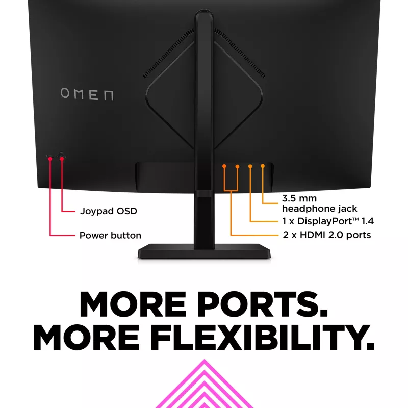 OMEN by HP 31,5 colio QHD 165Hz lenktas žaidimų monitorius - OMEN 32c (atnaujinta prekė)