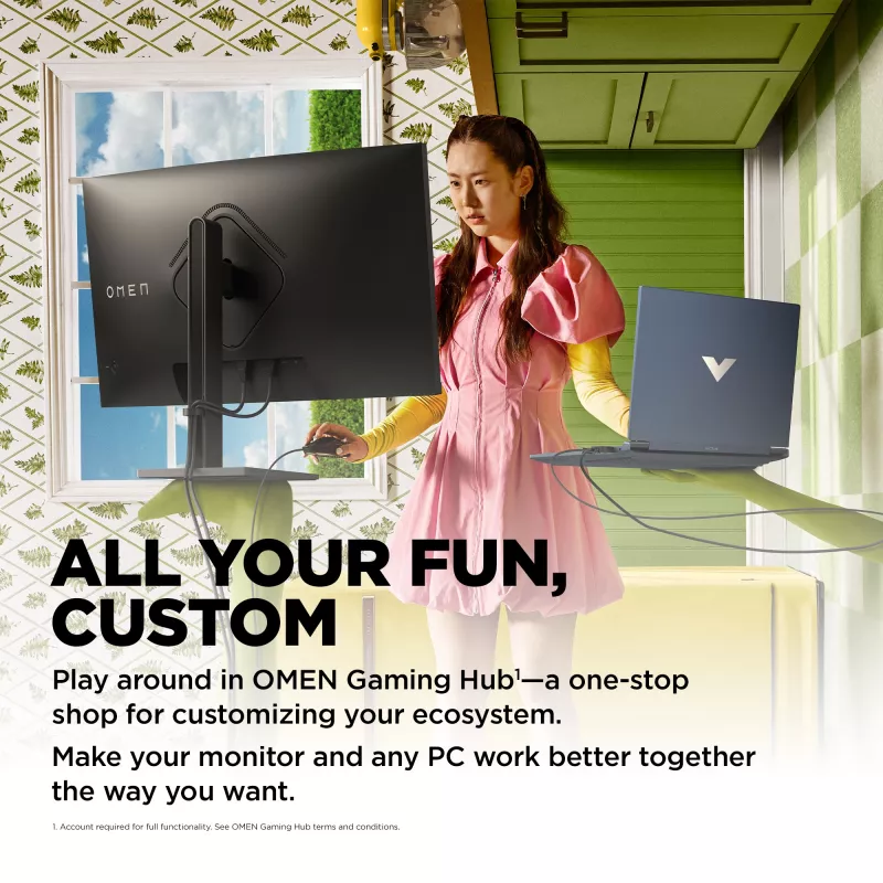 OMEN by HP 31,5 colio QHD 165Hz lenktas žaidimų monitorius - OMEN 32c (atnaujinta prekė)