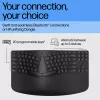 HP 965 ergonomiška belaidė klaviatūra, pilno dydžio (100 %), RF belaidė + Bluetooth, membraninė, juoda