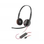 Ausinės POLY Blackwire C3220 Stereo USB-C su nešiojimo dėklu