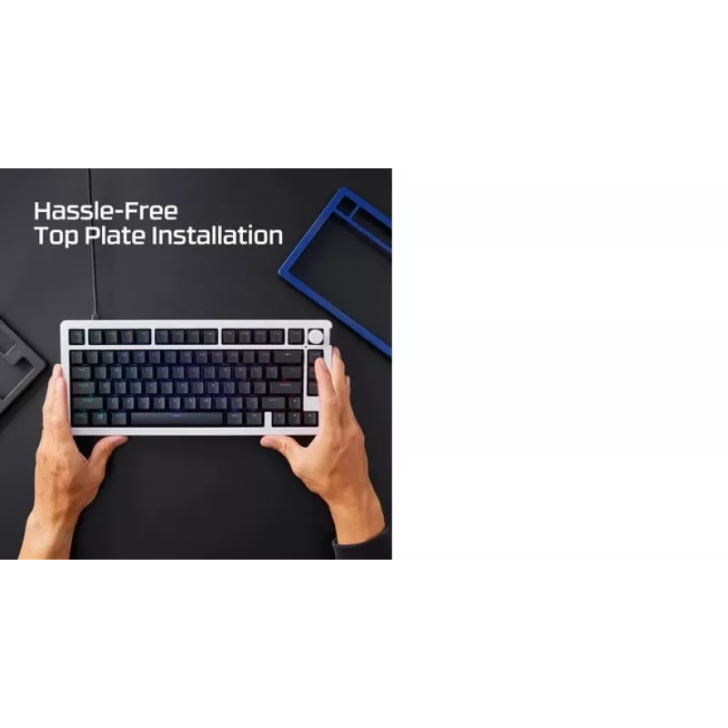 Viršutinė plokštė mechaninei klaviatūrai KINGSTON HyperX Alloy Rise, tamsiai mėlyna (85U10AA)