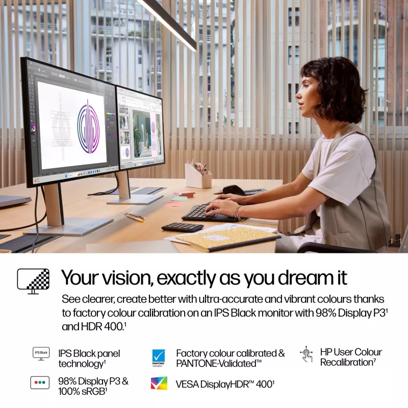 HP Series 7 Pro 27 colių QHD Thunderbolt 4 Monitorius - 727pu