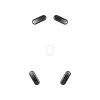 Pelės kojelės HP HyperX Glass Skates, PTFE ant grūdinto stiklo, 7,7×21,2×0,8 mm, baltos (pora)