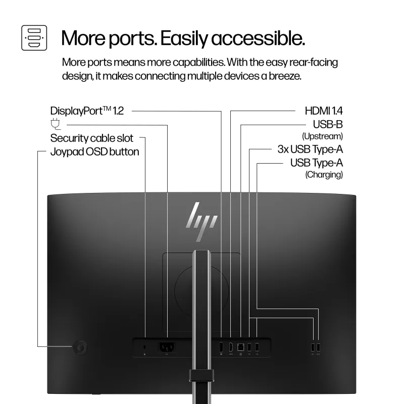 HP Series 5 Pro 24 colių WUXGA monitorius - 524pn, 61 cm (24 colių), 1920 x 1200 pikselių, WUXGA, LCD, 5 ms, Juodas