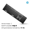 HP 720 belaidė klaviatūra, daugiaįrenginė, įkraunama, pilno dydžio (100%), USB + Bluetooth, mechaninė, QWERTY, juoda