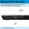 HP 720 belaidė klaviatūra, daugiaįrenginė, įkraunama, pilno dydžio (100%), USB + Bluetooth, mechaninė, QWERTY, juoda