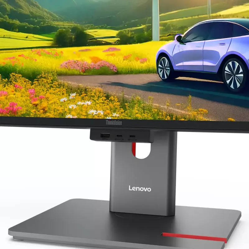 Monitorius Lenovo ThinkVision P34WD-40 34 colių (86,4 cm) lenktas IPS 3440×1440 WQHD 6 ms USB-C, garsiakalbiai, VESA, juodas