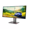 Monitorius Lenovo ThinkVision P34WD-40 34 colių (86,4 cm) lenktas IPS 3440×1440 WQHD 6 ms USB-C, garsiakalbiai, VESA, juodas