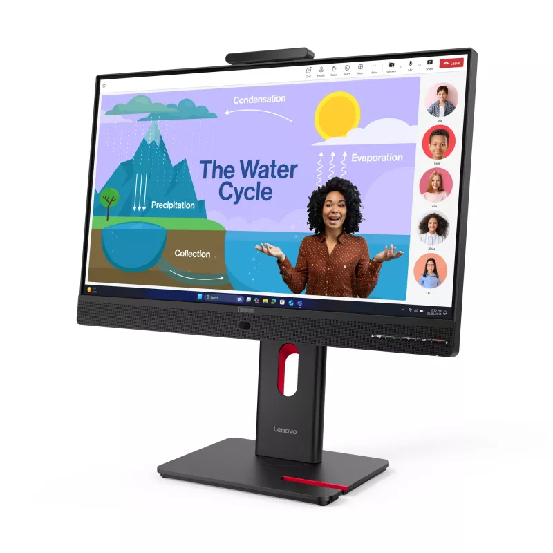 Monitorius Lenovo ThinkVision T24D-4v, 60.5 cm (23.8 colių), Full HD, LED, 6 ms, juodas