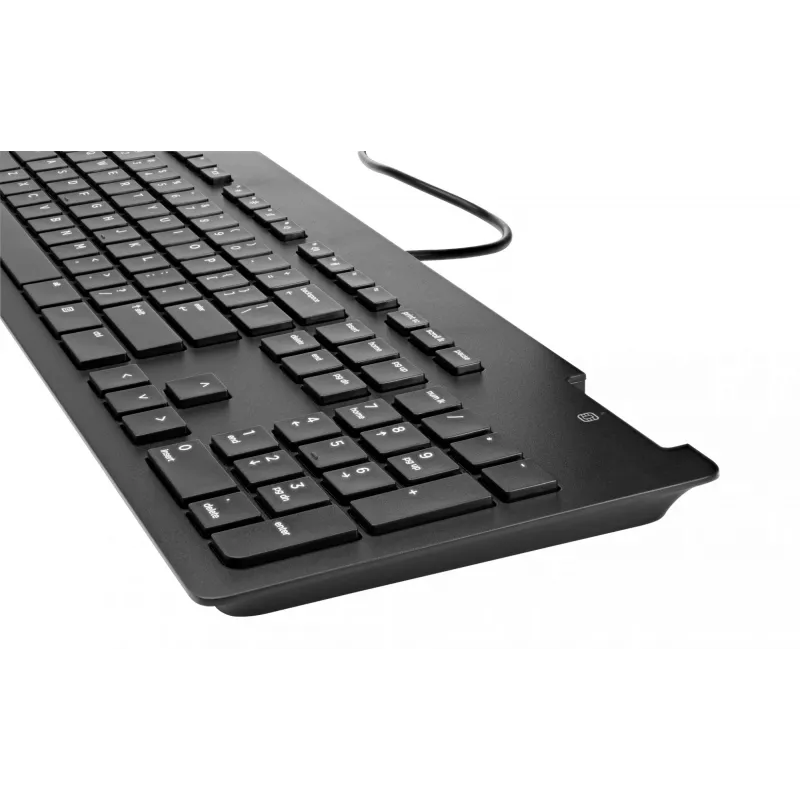 HP Business Slim v2 Smartcard klaviatūra, pilno dydžio (100 %), laidinė, USB, juoda