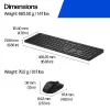 Klaviatūros ir pelės rinkinys HP 495C – belaidė pilno dydžio klaviatūra, kelių įrenginių pelė, USB/RF/Bluetooth, juoda