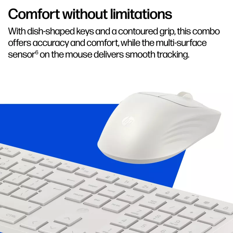 Klaviatūros ir pelės rinkinys HP 495C – belaidė pilno dydžio klaviatūra, kelių įrenginių pelė, USB/RF/Bluetooth, juoda