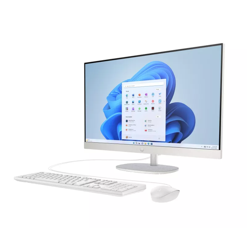 HP All-in-One 27-cr0048na Intel® Core™ i7 i7-1355U 68,6 cm (27 colių) 1920 x 1080 pikselių viskas viename kompiuteris 8 GB DDR4-SDRAM 1 TB SSD Windows 11 Home Wi-Fi 6 (802.11ax) Baltas (atnaujinta prekė)