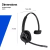 Pridėtinis stereo ausinių rinkinys HP POLY Mission 425 Classic, USB jungtis, 126 g
